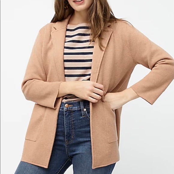 JCREW Camel Sweater Blazer